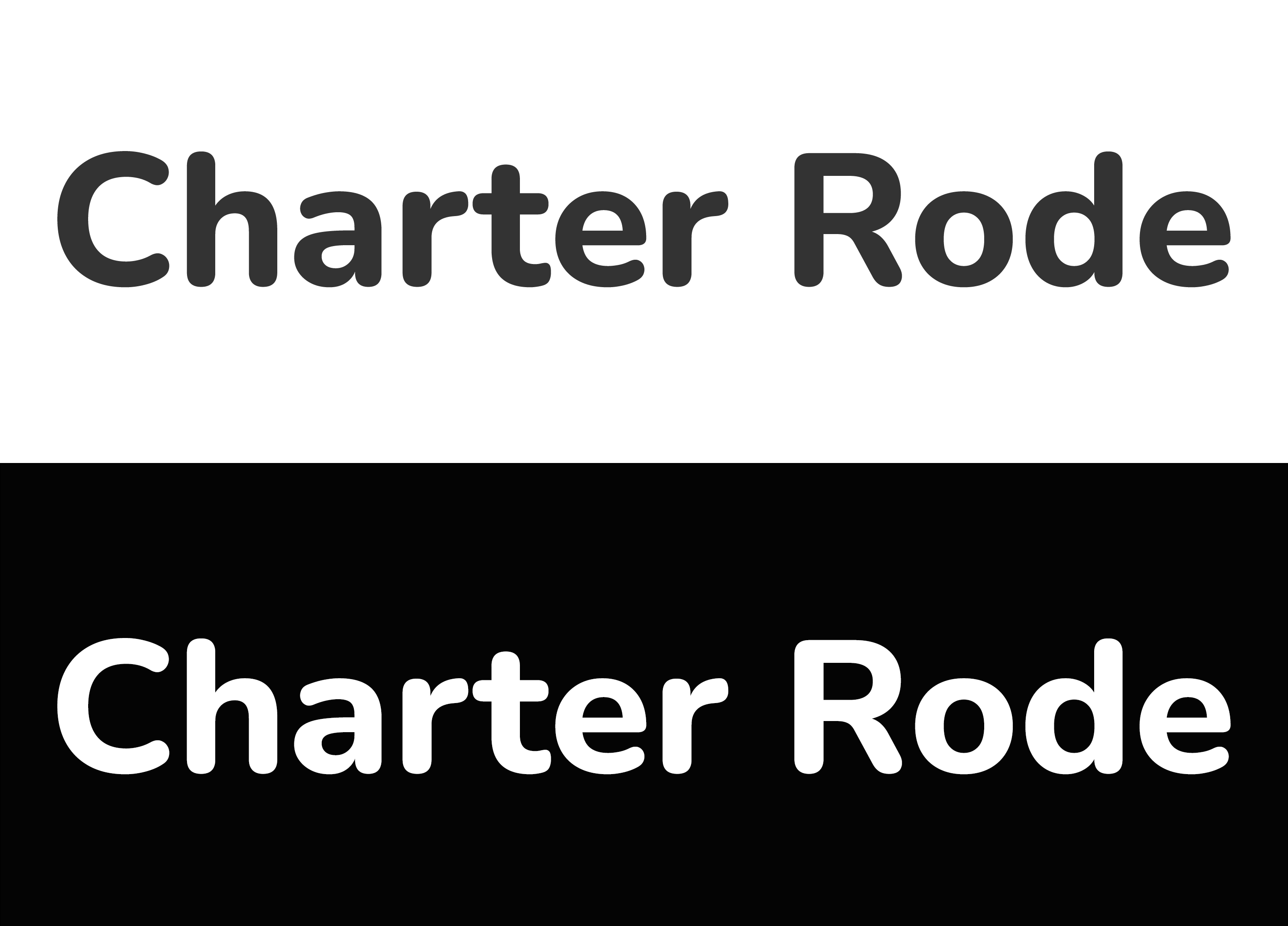 Chater Rode Logo Split